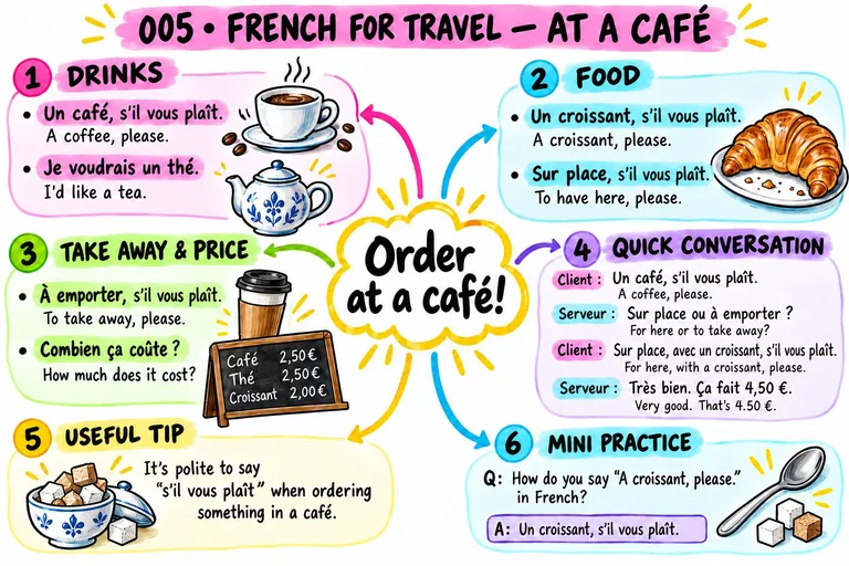 Mind map: Order at a Caf?!