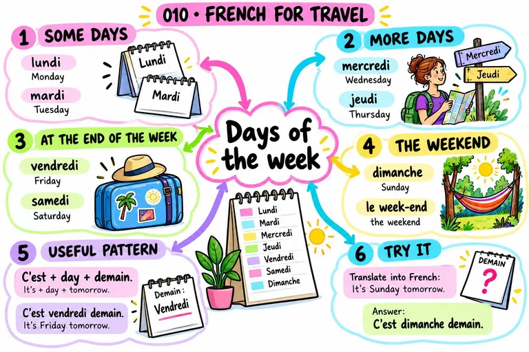 Mind map: Days of the Week