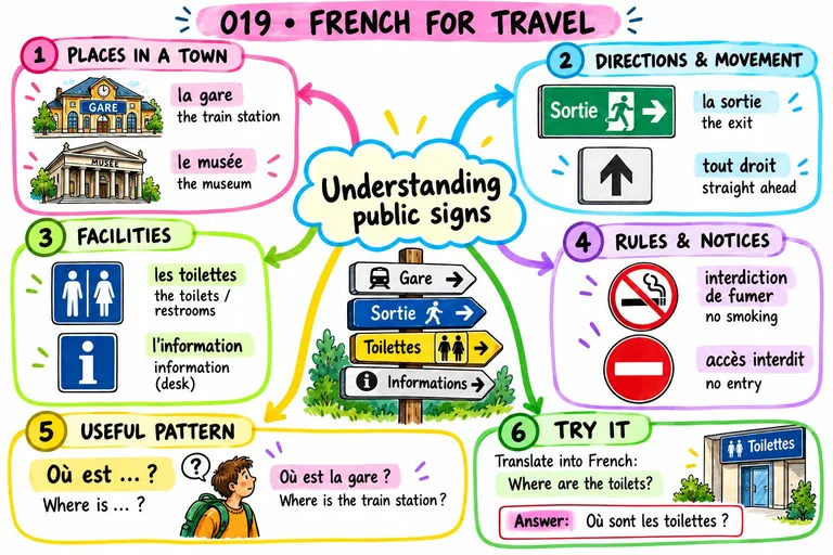 Mind map: Understanding Public Signs